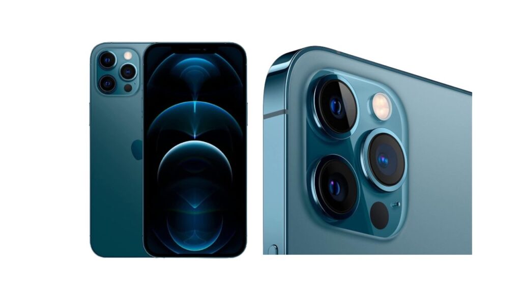 Apple iPhone 12 Pro Max, 128GB, Pacific Blue - Fully Unlocked (Renewed)